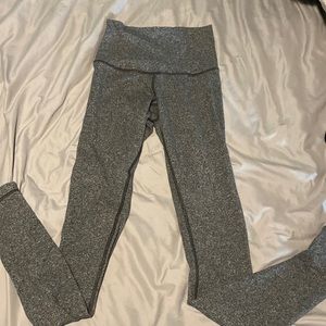 Gray full length cotton Lululemon leggings